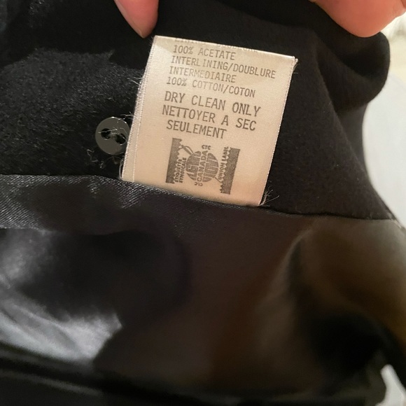 Vintage 100% wool maxi pea coat black - Picture 4 of 7